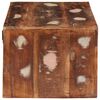vidaXL Nachttisch 2 pcs Braun Massives upgecyceltes Holz