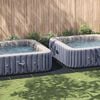 vidaXL Pool-Bodentuch Hellgrau 999x500 cm Polyester Geotextil