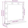 vidaXL Waschtischspiegel Rechtwinklig Altholz 60 x 55 x 18 cm