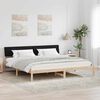 vidaXL Bettgestell Braun und Schwarz 150 x 200 cm Massivholz Kiefer
