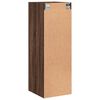 vidaXL Wandschrank mit Glast&uuml;ren Braun Eichen-Optik 35x37x100 cm