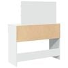 vidaXL Schminktisch mit LED-Beleuchtung Weiß 100x40x120 cm