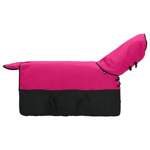 vidaXL Pferdedecke Rosa und Schwarz 75 cm Polyester