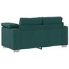 vidaXL Sofa 3 pcs Dunkelgr&uuml;n 219 x 80 x 82 cm Leinenmischgewebe