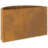 vidaXL Pflanzk&uuml;bel Rostig 60 x 30 x 35 cm Wetterfeststahl