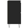 vidaXL Sideboard Schwarz 60x35x70 cm Holzwerkstoff