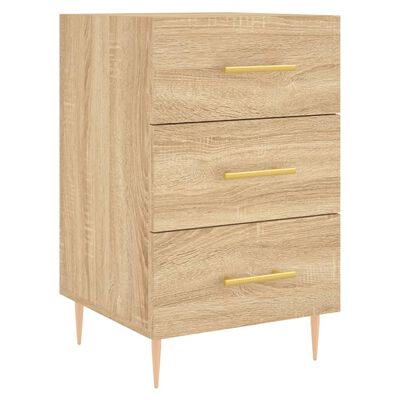 vidaXL Nachttisch Sonoma-Eiche 40x40x66 cm Holzwerkstoff