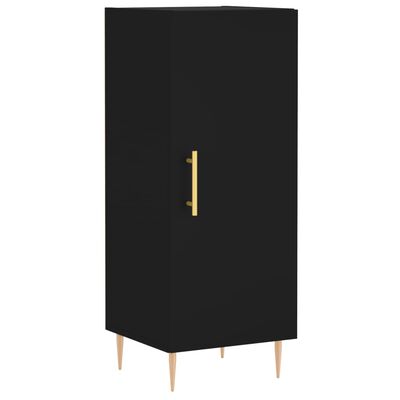 vidaXL Highboard Schwarz 34,5x34x180 cm Holzwerkstoff