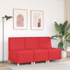 vidaXL | Modulares Armfreies Sofa | Rot 55 x 74 x 82 cm Kunstleder