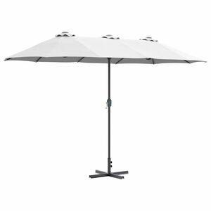 vidaXL Gartensonnenschirm 370 x 197 x 239 cm Polyester und Aluminium