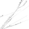 vidaXL LED-Birke Warmwei&szlig; 128 LEDs 220 cm