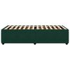 vidaXL Bettgestell ohne Matratze Dunkelgr&uuml;n 90x200 cm Samt