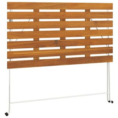 vidaXL Bistrotisch Klappbar 100x54x71 cm Massivholz Akazie und Stahl