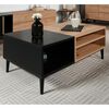 Finori Couchtisch Nola 55A Artisan-Eiche und Schwarz