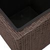 vidaXL Garten-Hochbeet 3-tlg. Poly Rattan Braun