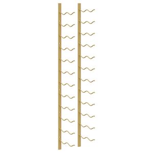 vidaXL Wand-Weinregal f&uuml;r 24 Flaschen Golden Eisen