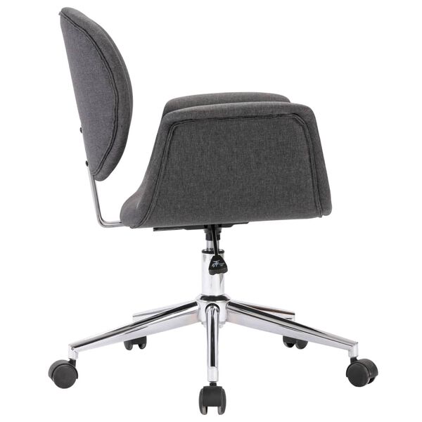 vidaXL Drehbare Esszimmerst&uuml;hle 4 Stk. Grau Stoff