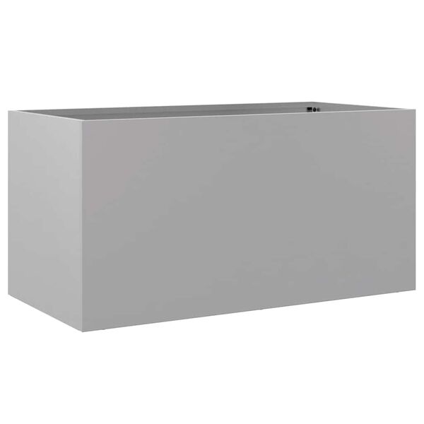 vidaXL Pflanzk&uuml;bel Silbern 62x30x29 cm Verzinkter Stahl