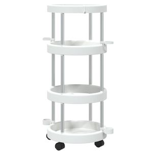 vidaXL Reinigungswagen mit Aufbewahrungskorb Aluminium