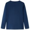 Kinder-Langarmshirt Marineblau 128