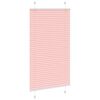 vidaXL Plissee Rosa 75x150 cm Stoffbreite 74,4 cm Polyester