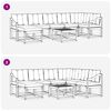 vidaXL Outdoor-Sofagarnitur mit Kissen 8 pcs Natur und Creme