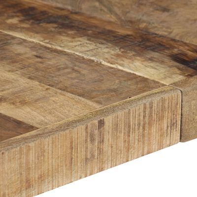 vidaXL Couchtisch 140x140x40 cm Raues Mangoholz