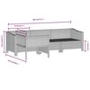 vidaXL 4-tlg. Garten-Lounge-Set mit Kissen Grau Poly Rattan