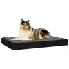 vidaXL Hundebett Schwarz 91,5x64x9 cm Massivholz Kiefer