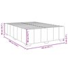 vidaXL Boxspringbett mit Matratze Creme 140x190 cm Stoff