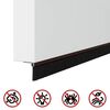 vidaXL Selbstklebende T&uuml;rb&uuml;rstendichtungen 2 pcs Braun 100 cm
