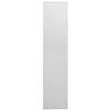 vidaXL B&uuml;roschrank Hellgrau 90x40x180 cm Stahl und Geh&auml;rtetes Glas