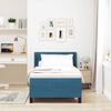 vidaXL Boxspringbett mit Matratze Dunkelblau 200 x 100 cm Polyester