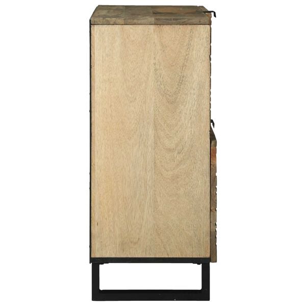 vidaXL Sideboard Braun 80 x 33 x 75 cm massives Mangoholz
