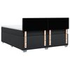 vidaXL Boxspringbett mit Matratze Schwarz 200x200 cm Kunstleder