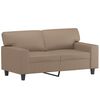 vidaXL 2-Sitzer-Sofa mit Kissen Cappuccino-Braun 120 cm Kunstleder