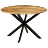 vidaXL Esstisch Raues Massives Mangoholz und Stahl 120x77 cm