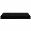 vidaXL Schweberegale 2 Stk. Schwarz 40x23x3,8 cm MDF