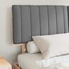 vidaXL Bettgestell mit gepolstertem Kopfteil Hellgrau 160 x 200 cm