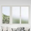vidaXL Fensterfolien Matt Wei&szlig; PVC
