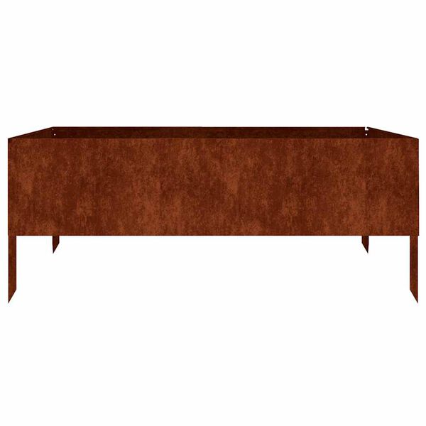 vidaXL Hochbeet 100x100x41 cm Cortenstahl