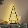 vidaXL Metall Weihnachtsbaum mit St&auml;nder Schwarz 60 cm Stahl
