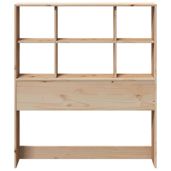vidaXL Kopfteil mit Stauraum 90 cm Massivholz Kiefer