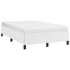 vidaXL Bettgestell ohne Matratze Wei&szlig; 120x190 cm Kunstleder