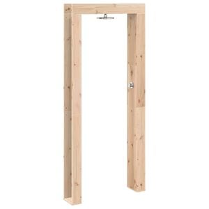 vidaXL Gartendusche 226 cm Massivholz Kiefer und Edelstahl Natur