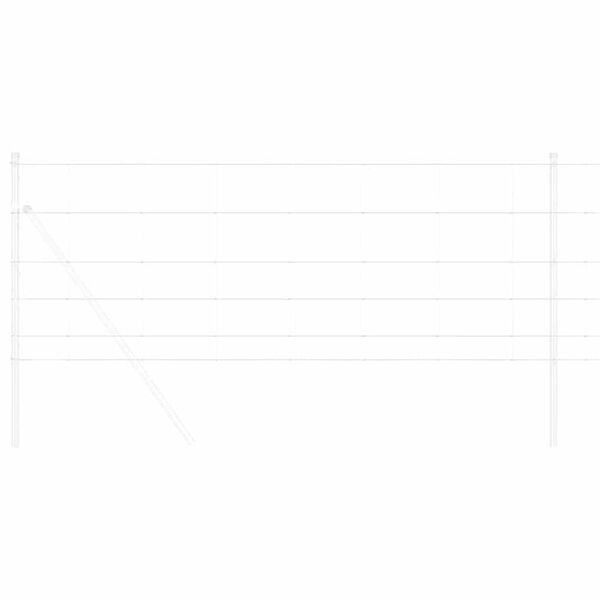 vidaXL Feldzaun Silber 50 x 0,8 m Verzinkter Stahl