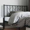 vidaXL Ersatz-Kopfteil Metall Schwarz 107 cm