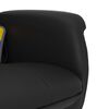 vidaXL Massagesessel mit Fu&szlig;hocker Schwarz Kunstleder