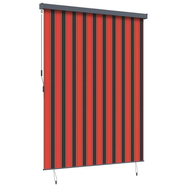 vidaXL Rollo Orange und Braun 200 x 250 cm Stoff und Aluminium