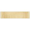 vidaXL Teppich Rechteckig Hell Natur 70x300 cm Bambus
